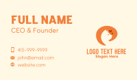 Orange Cat Pet Care Business Card Image Preview