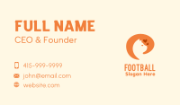 Orange Cat Pet Care Business Card Image Preview