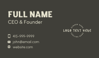 Urban Brush Wordmark Business Card Image Preview