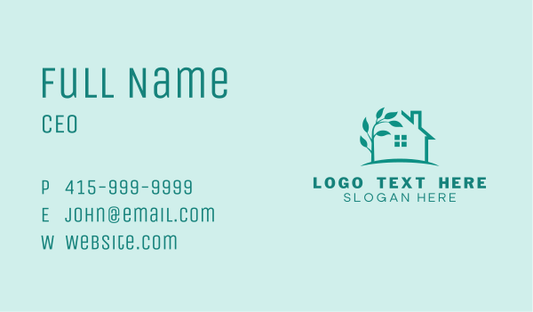 Plant House Garden Business Card Design Image Preview