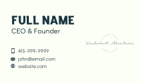 Elegant Handwritten Wordmark Business Card Image Preview