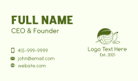 Green Leaf Yarn  Business Card Design