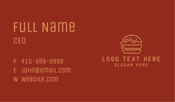 Burger Food Snack Business Card Design Image Preview