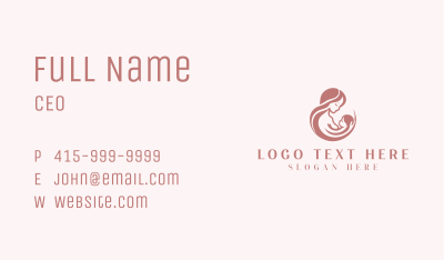 Mother Baby Breastfeeding Business Card Image Preview