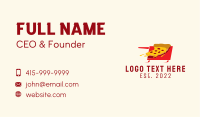 Fast Food Pizza Cart  Business Card Image Preview