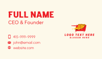 Fast Food Pizza Cart  Business Card Preview