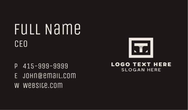 Industrial Builder Contractor  Business Card Design Image Preview