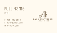 Western Styling Boutique Letter A Business Card Image Preview