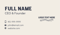 Line Waves Wordmark Business Card Design