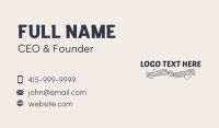 Line Waves Wordmark Business Card Preview