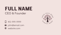 Nature Woman Tree Business Card Design