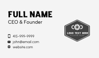 Mechanical Gear Signage Business Card Preview