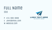 Travel Paper Plane Business Card Image Preview