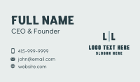 Corporate Company Letter Business Card Design
