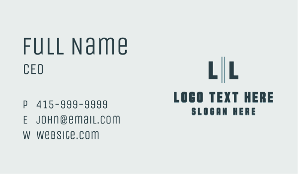 Corporate Company Letter Business Card Design Image Preview