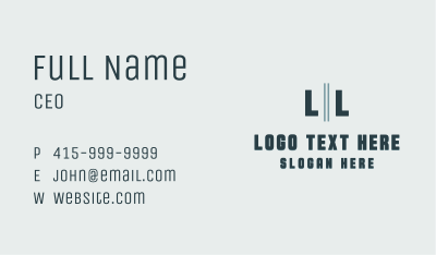 Corporate Company Letter Business Card Image Preview