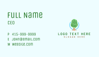 Fingerprint Pattern Tree Business Card Image Preview