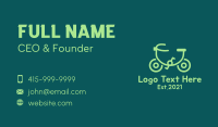 Monoline Eco Bicycle  Business Card Design