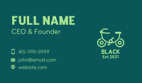 Monoline Eco Bicycle  Business Card Image Preview