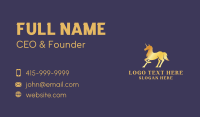 Golden Unicorn Creature Business Card Preview