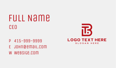 Red Digital Application Business Card Image Preview