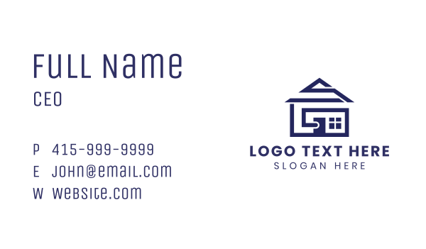 Village House Structure Business Card Design Image Preview