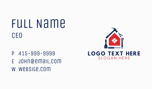 Home Renovation Tools Business Card Design Image Preview