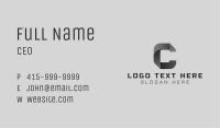 Corporate Business Letter C Business Card Image Preview