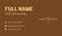 Beauty Brand Wordmark  Business Card Design