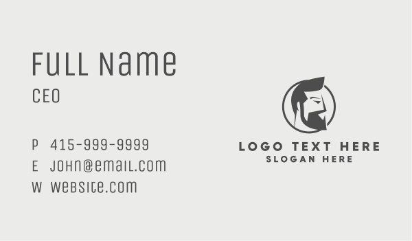 Male Grooming Barber  Business Card Design Image Preview