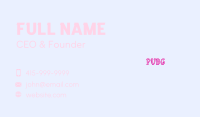 Fun Children Wordmark Business Card Image Preview