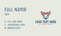 Modern Bison Horns Business Card Image Preview