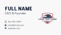 Delivery  Logistics Truck Business Card Image Preview