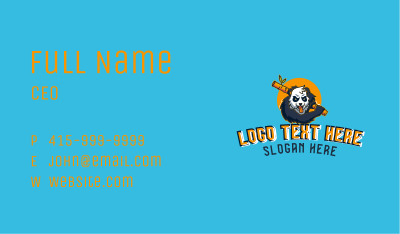 Angry Gaming Panda Business Card Image Preview
