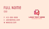 Heart Message Chat Business Card Image Preview