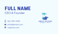 Water Cleaning Sanitation Business Card Image Preview