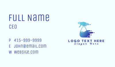 Water Cleaning Sanitation Business Card Image Preview
