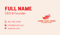 Fire Shoe Race Business Card Image Preview