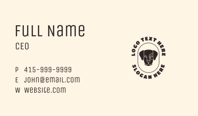 Dog Animal Pet Shop  Business Card Image Preview
