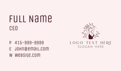 Floral Sexy Lingerie Business Card Image Preview