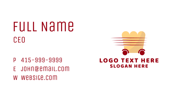 Express Food Delivery  Business Card Design Image Preview