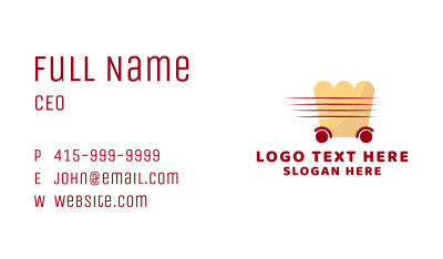 Express Food Delivery  Business Card Image Preview