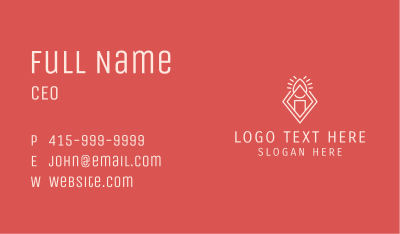 Handmade Candle Shop  Business Card Image Preview