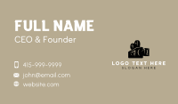 Vintage Media Camera Business Card Preview