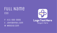 Communication Bubble Cross Business Card Image Preview