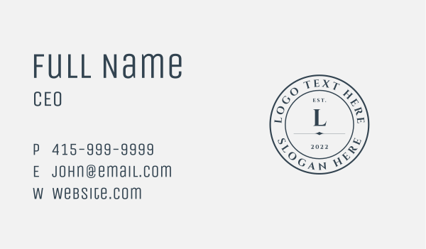 Classic Publishing House Business Card Design Image Preview