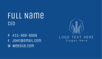 Human Spine Chiropractor Business Card Image Preview