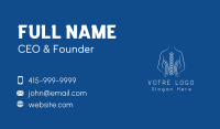 Human Spine Chiropractor Business Card Image Preview