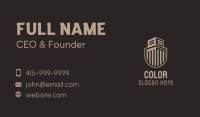 Building Guard Shield Business Card Design