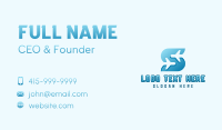 Plane Aircraft Letter S Business Card Preview